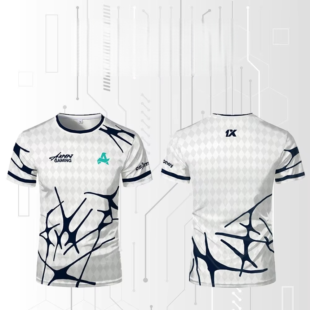 Esports Gaming Club - Camiseta de Entrenamiento Transpirable Blanca XANTARES