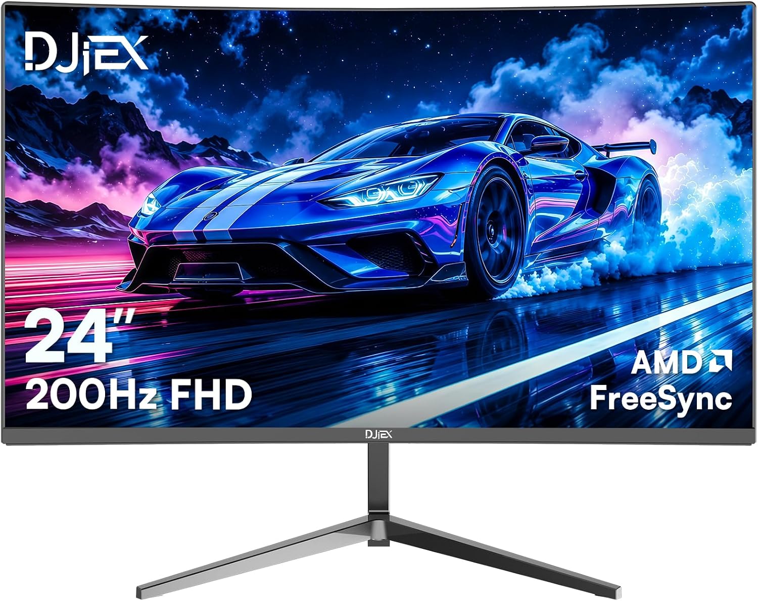 Gaming Monitor Curved - Monitor de Juegos Curvo de 24