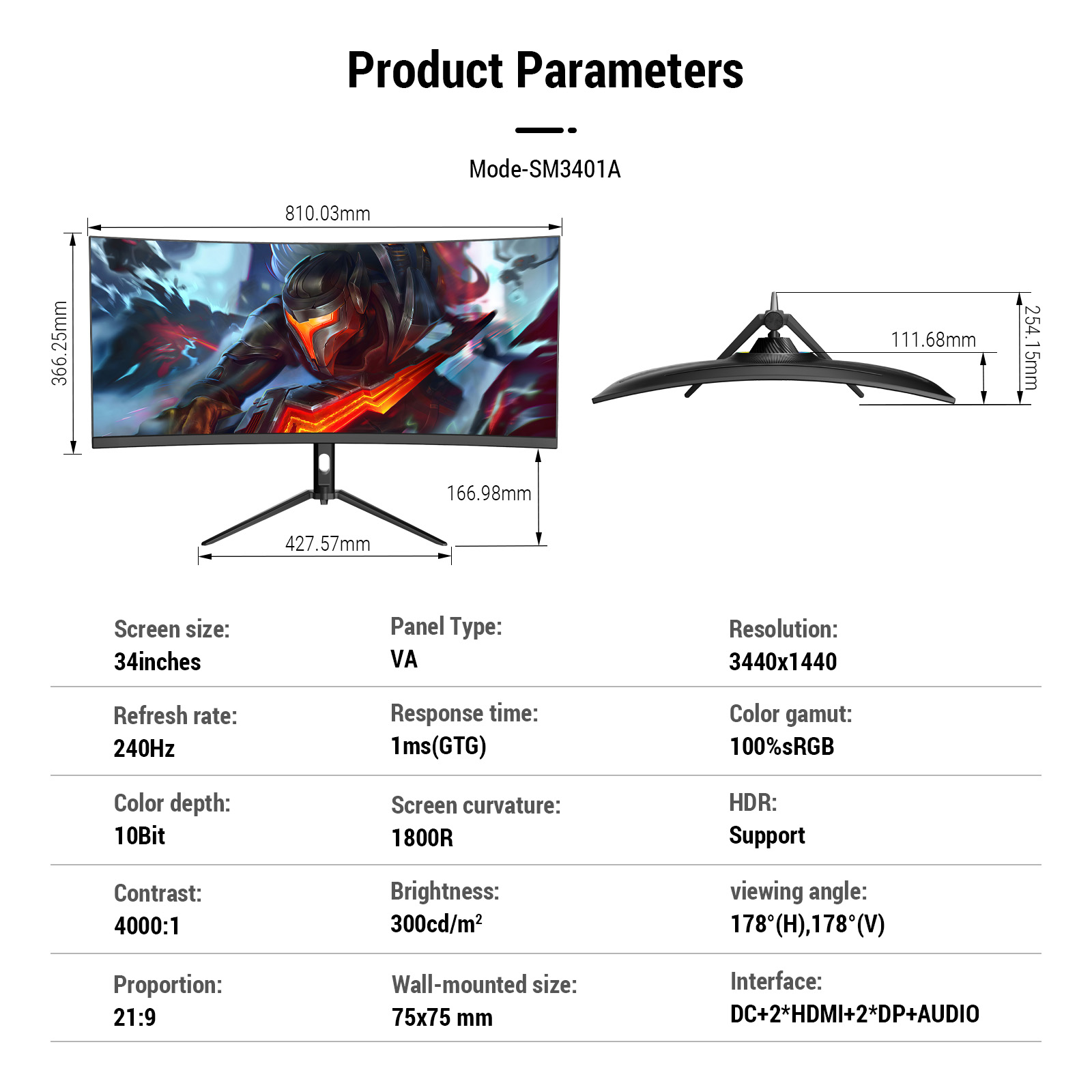 Monitor Curvo de 34 Pulgadas 4 - Gaming Monitor Curved reseña y precio
